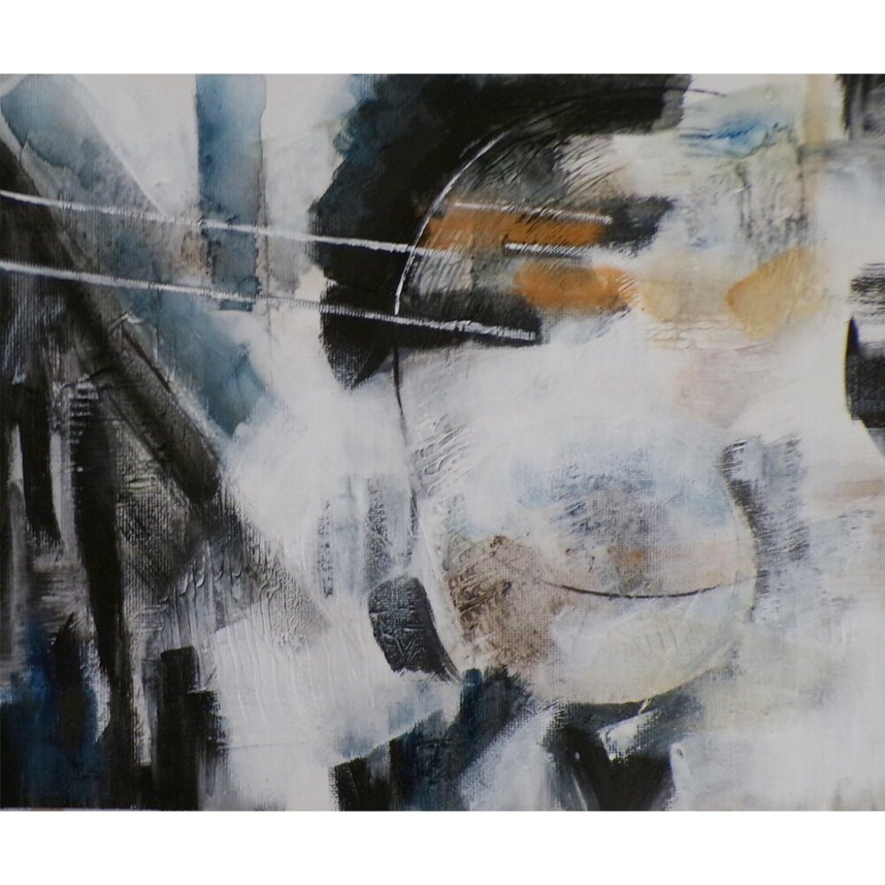 Original Abstract Painting on Canvas Paper Wall Art